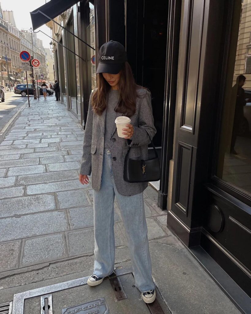 how to wear wide leg jeans to the office