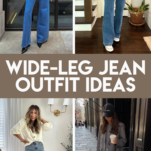 wide-leg jean outfit ideas