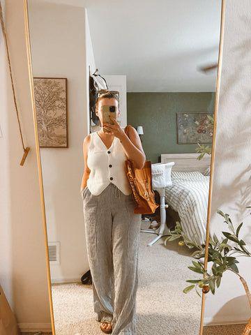 cute school drop off and pick up outfit ideas for warm climates