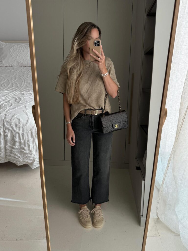 cute and chic school drop off outfits for moms
