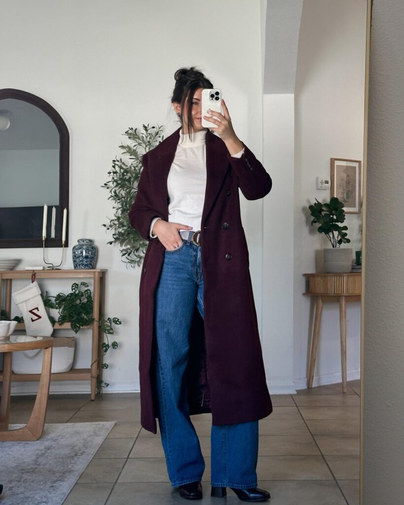 cold weather school drop off outfits