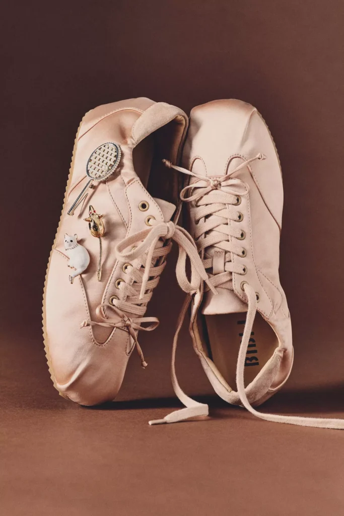 bibi lou pink ballet sneaker 