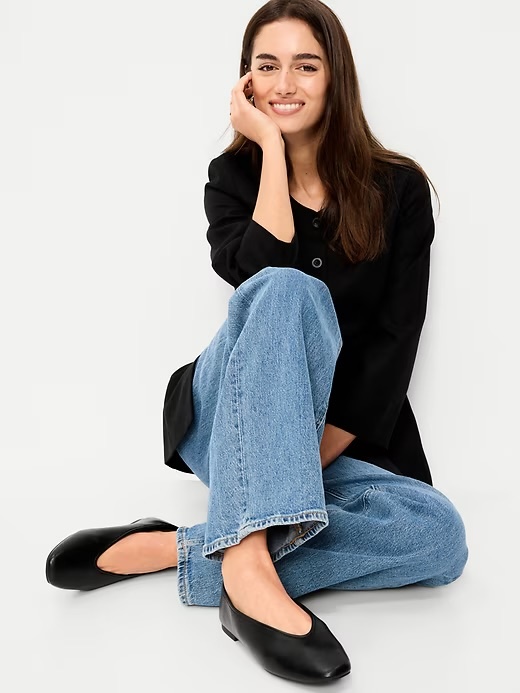 old navy glove ballet flat 